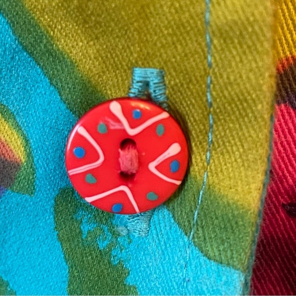 Choice Woman Blazer size Large floral colorful sequins - Picture 3 of 11